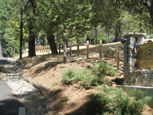 Cedar Split Rail Fence in Northern California